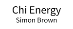 Chi Energy Simon Brown Logo Letters